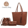 Bolsa Feminina Luxury Bag - Kit Com 3 Peças - Nem Te Contoo